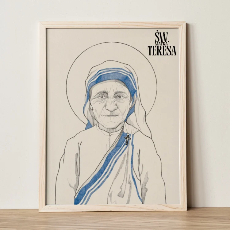 plakat "św. Matka Teresa z Kalkuty"